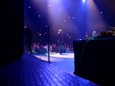 Crawling around at the back of the stage Crawling around at the back of the stage