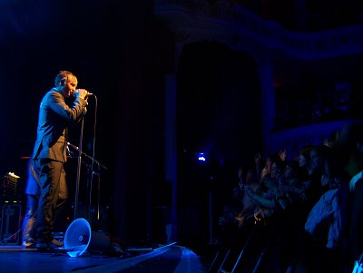 Martin in front of the crowd Martin in front of the crowd