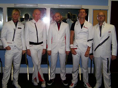 Delirious? in their white suits Delirious? in their white suits